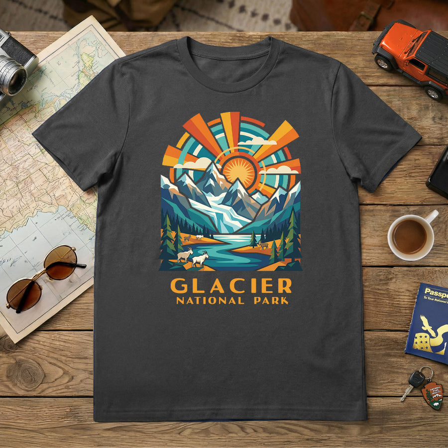 Glacier – Radiant Alpine Peaks T-Shirt