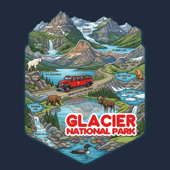 Glacier – Map of the Jewel T-Shirt