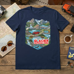 Glacier – Map of the Jewel T-Shirt
