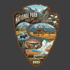 Glacier-Yellowstone-Teton – Road Trip – Personalized T-Shirt