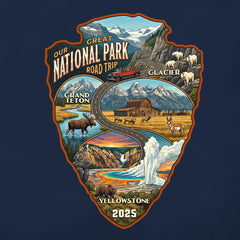 Glacier-Yellowstone-Teton – Road Trip – Personalized T-Shirt