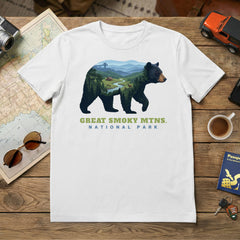 GSMNP – Cades Cove Bear Mashup T-Shirt