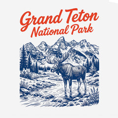 Grand Teton – Vintage Moose T-Shirt