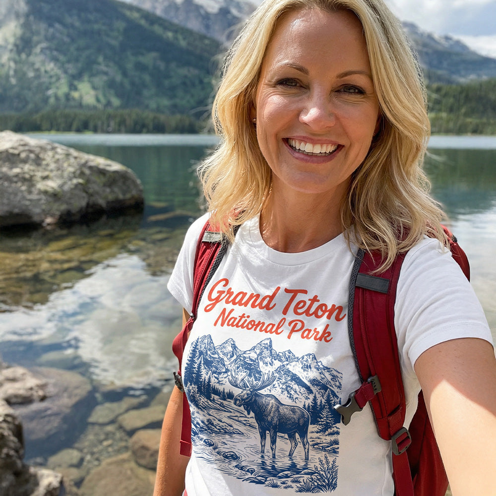 Grand Teton – Vintage Moose T-Shirt
