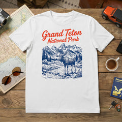 Grand Teton – Vintage Moose T-Shirt