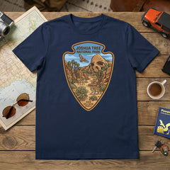 Personalized and Custom Joshua Tree National Park Arrowhead design on Navy T-shirt