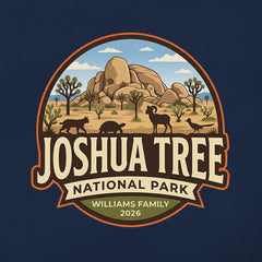 Joshua Tree – Desert Wildlife Badge -  Personalized T-Shirt