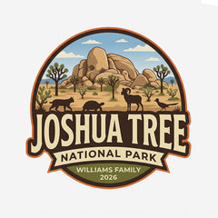 Joshua Tree – Desert Wildlife Badge -  Personalized T-Shirt