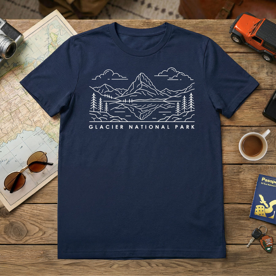 Glacier - Swiftcurrent Sketch T-Shirt