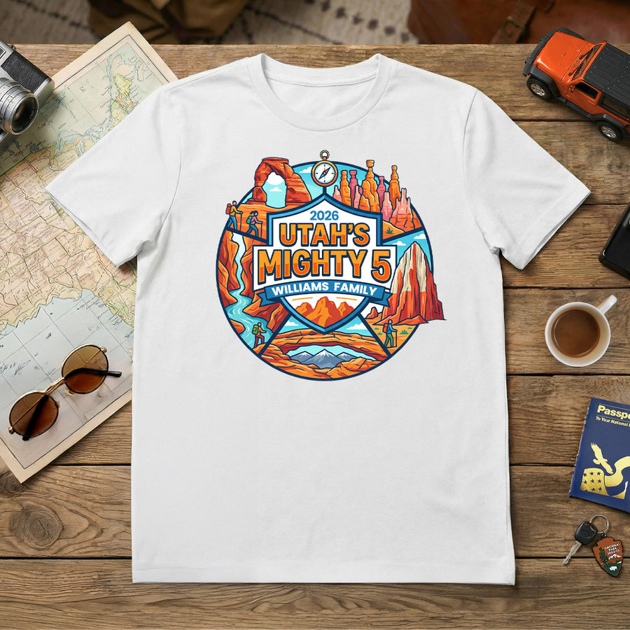 Mighty 5 – Compass Edition - Personalized T-Shirt