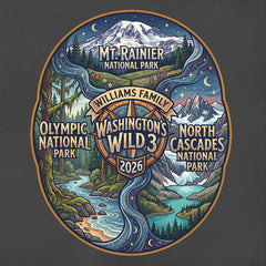 Washington's Wild 3 - Celestial Parks - Personalized T-Shirt