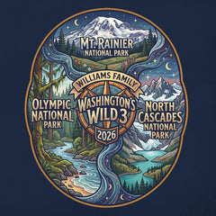Washington's Wild 3 - Celestial Parks - Personalized T-Shirt
