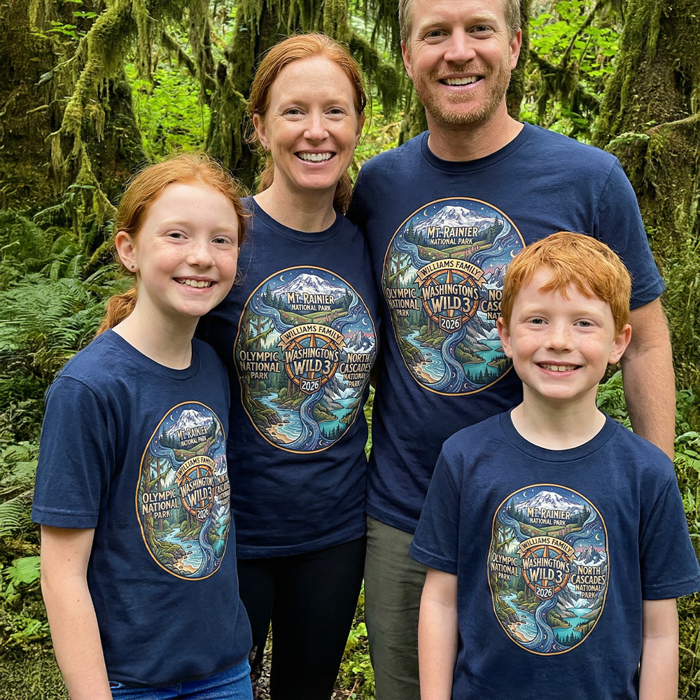 Washington's Wild 3 - Celestial Parks - Personalized T-Shirt