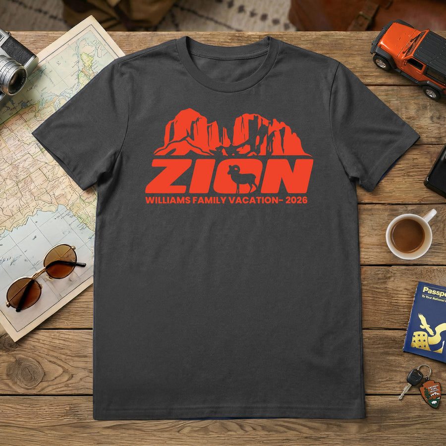 Zion – Wild Peaks Personalized T-Shirt