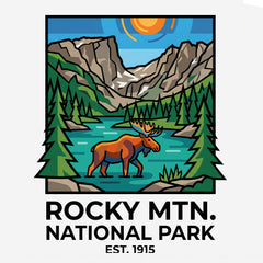 RMNP – Moose Mosaic - T-Shirt
