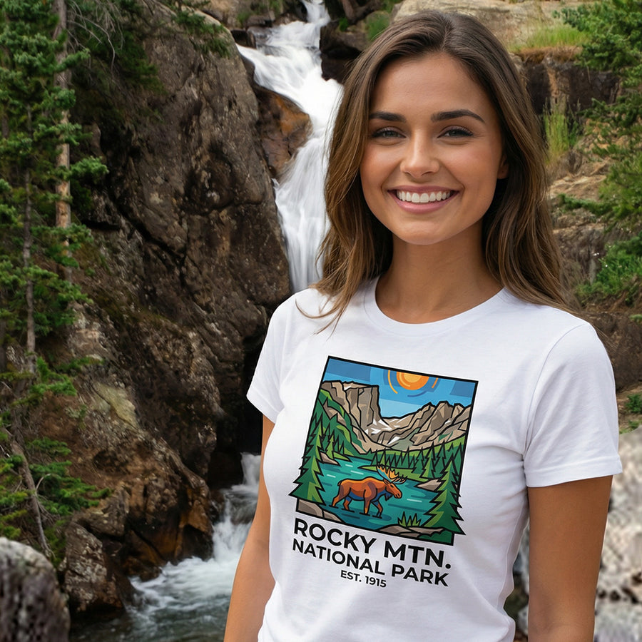 RMNP – Moose Mosaic - T-Shirt