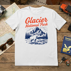 Glacier – Retro Mountain Goat T-Shirt