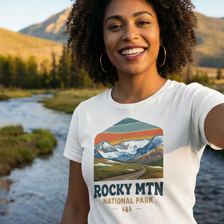 RMNP – Alpine Peaks Badge T-Shirt