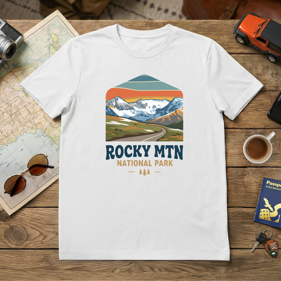 RMNP – Alpine Peaks Badge T-Shirt
