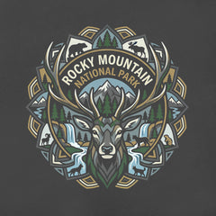 RMNP – Elk Mandala - T-Shirt