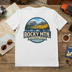 Rocky Mountain – Circular Badge -  Personalized T-Shirt