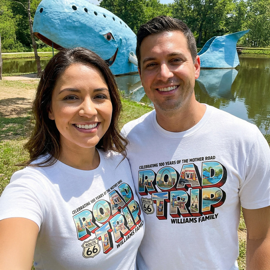 Route 66 - ROAD TRIP - 100 Anniversary T-Shirt