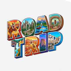 Badlands to Yellowstone - Vibrant Road Trip - Personalized T-Shirt
