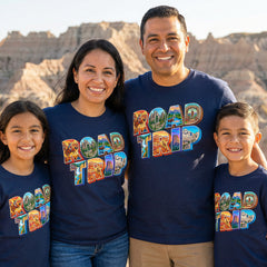 Badlands to Yellowstone - Vibrant Road Trip - Personalized T-Shirt