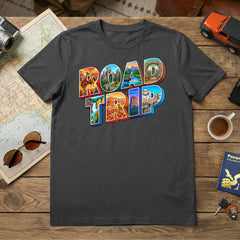 Badlands to Yellowstone - Vibrant Road Trip - Personalized T-Shirt