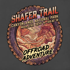 Moab, Utah Adventure - Shafer Trail - T-Shirt