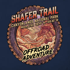 Moab, Utah Adventure - Shafer Trail - T-Shirt
