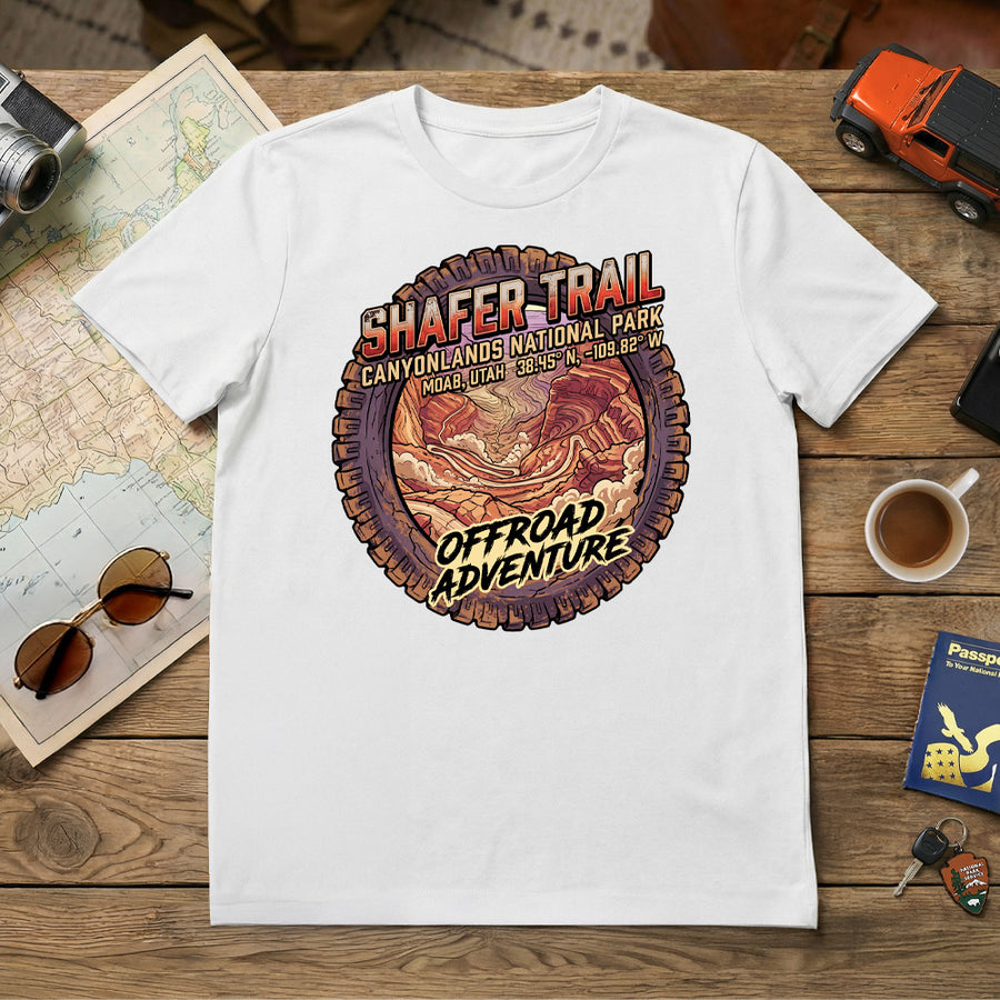 Moab, Utah Adventure - Shafer Trail - T-Shirt