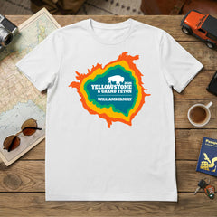 Grand Teton and Yellowstone - Prismatic - Personalized T-Shirt