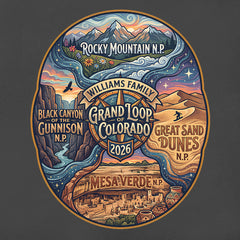 Colorado Grand Loop - Milky Way - Personalized T-Shirt