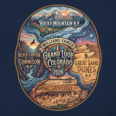 Colorado Grand Loop - Milky Way - Personalized T-Shirt