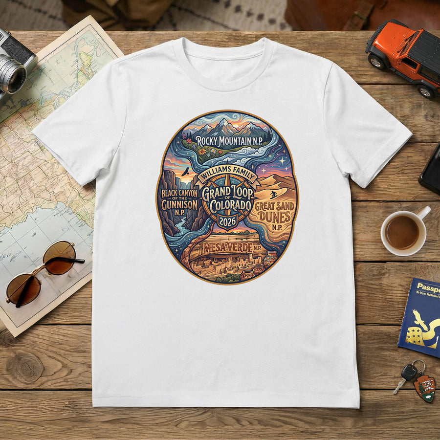 Colorado Grand Loop - Milky Way - Personalized T-Shirt