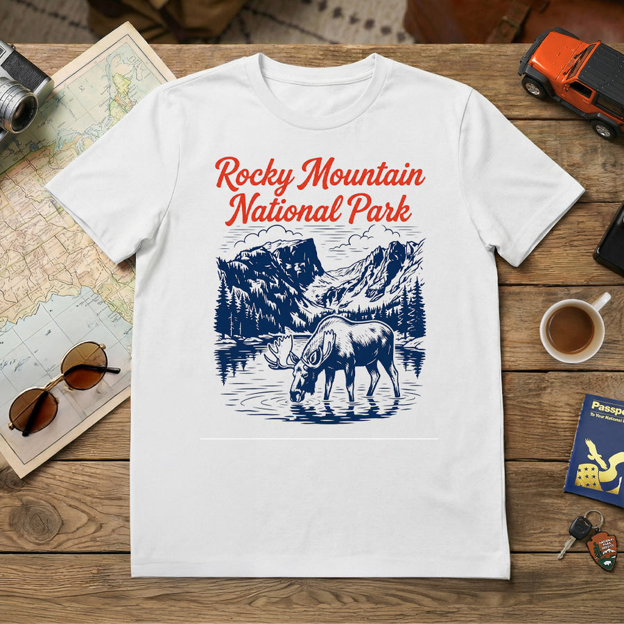RMNP – Vintage Bear Lake Moose - T-Shirt