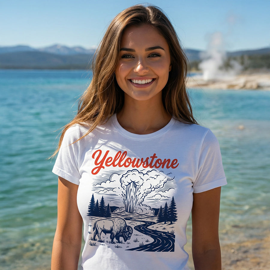 Yellowstone – Retro Bison T-Shirt