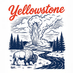 Yellowstone – Retro Bison T-Shirt