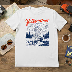 Yellowstone – Retro Bison T-Shirt