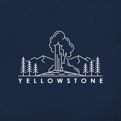 Yellowstone - Geyser Sketch T-Shirt
