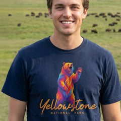 Yellowstone – Grizzly Bear Script T-Shirt