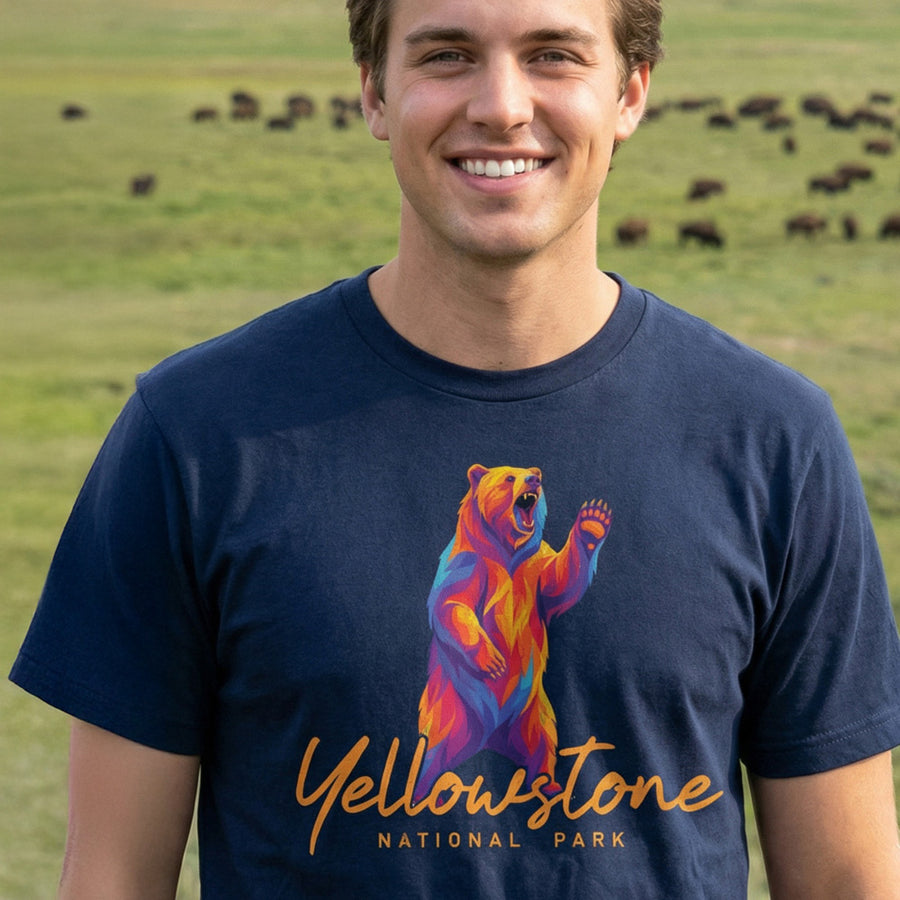 Yellowstone – Grizzly Bear Script T-Shirt