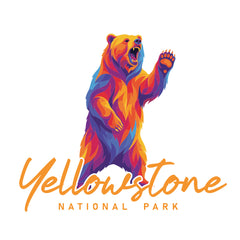 Yellowstone – Grizzly Bear Script T-Shirt