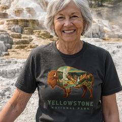Yellowstone – Bison Icons Mashup T-Shirt