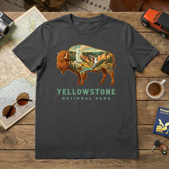 Yellowstone – Bison Icons Mashup T-Shirt