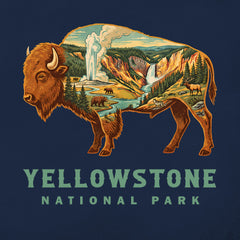 Yellowstone – Bison Icons Mashup T-Shirt