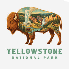 Yellowstone – Bison Icons Mashup T-Shirt