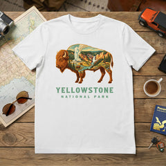 Yellowstone – Bison Icons Mashup T-Shirt
