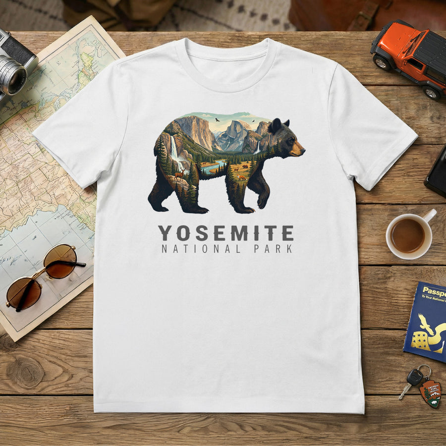 Yosemite – Black Bear Mashup T-Shirt